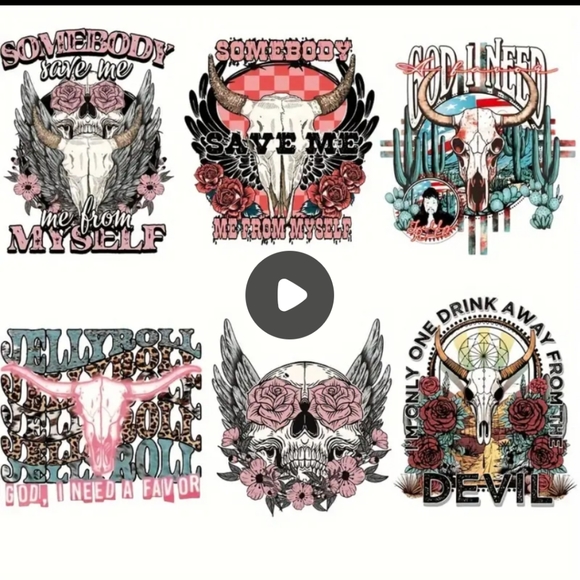 COUNTRY MUSIC Vinyls Images for Our Custom Tees or Totes By REQUEST - Picture 6 of 15